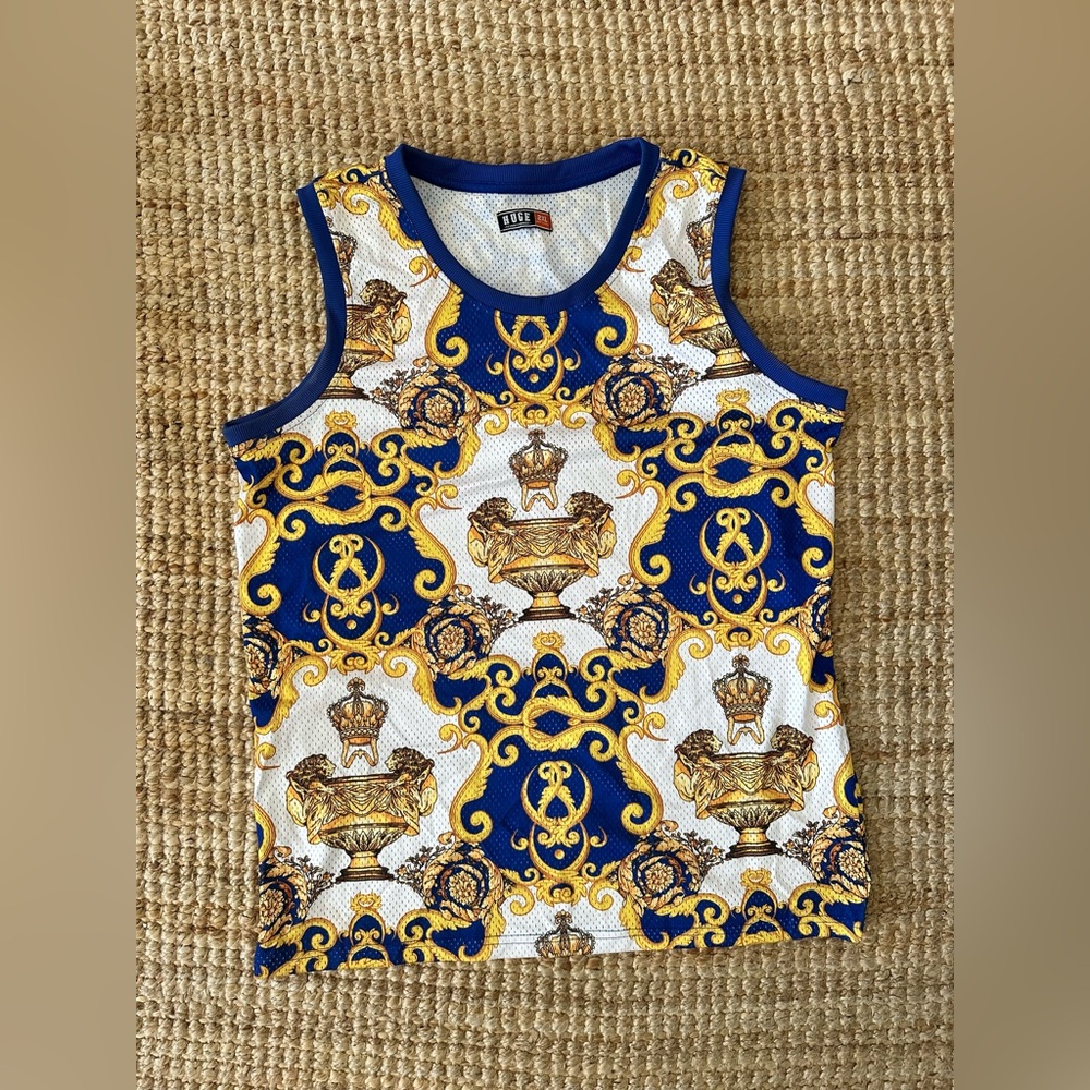 MENS BAROQUE FASHION JERSEY SIZE 2XL BRAND HUGE FASHION EXCHANGE